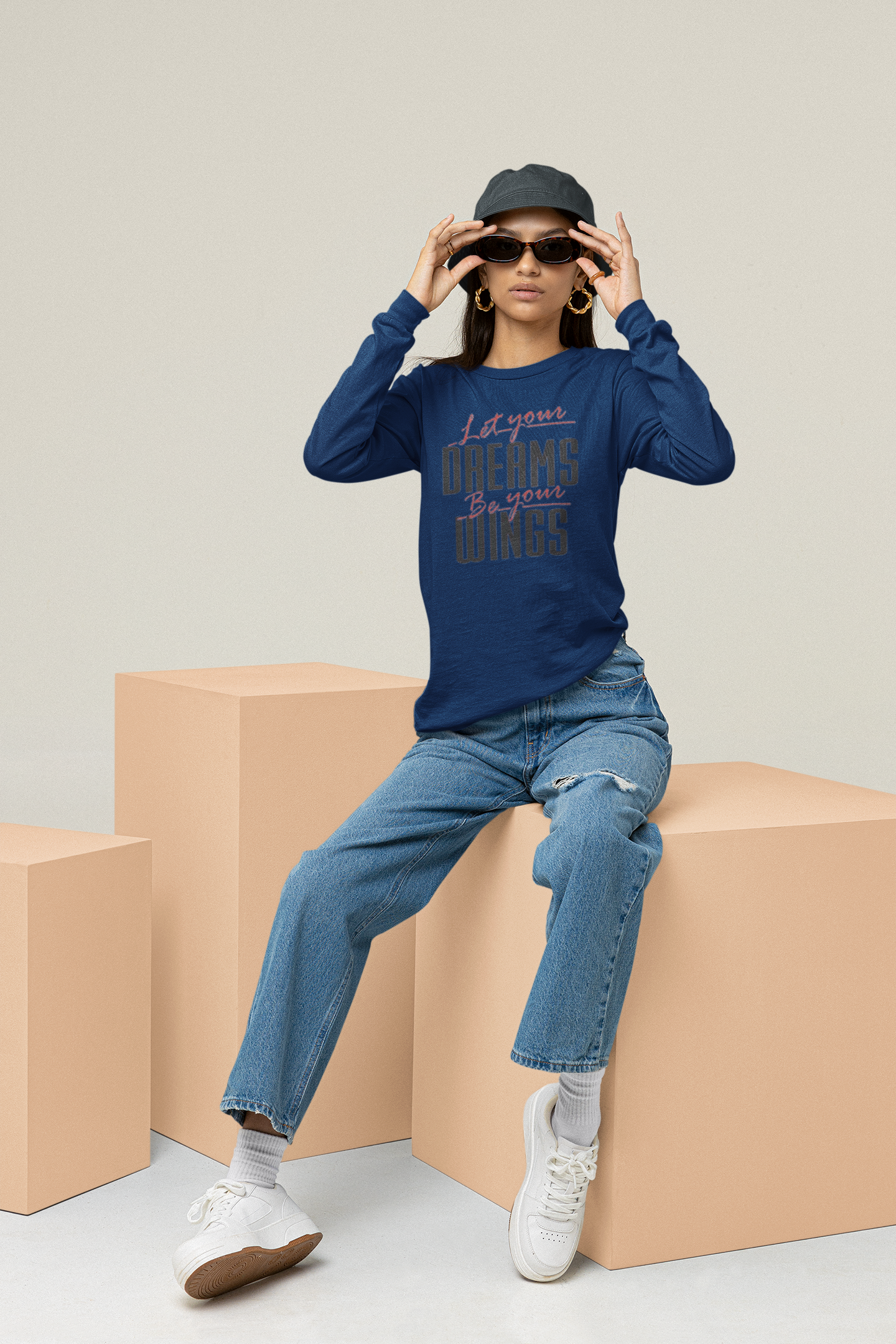 Let Your Dreams Be Your Wings Youth long sleeve tee