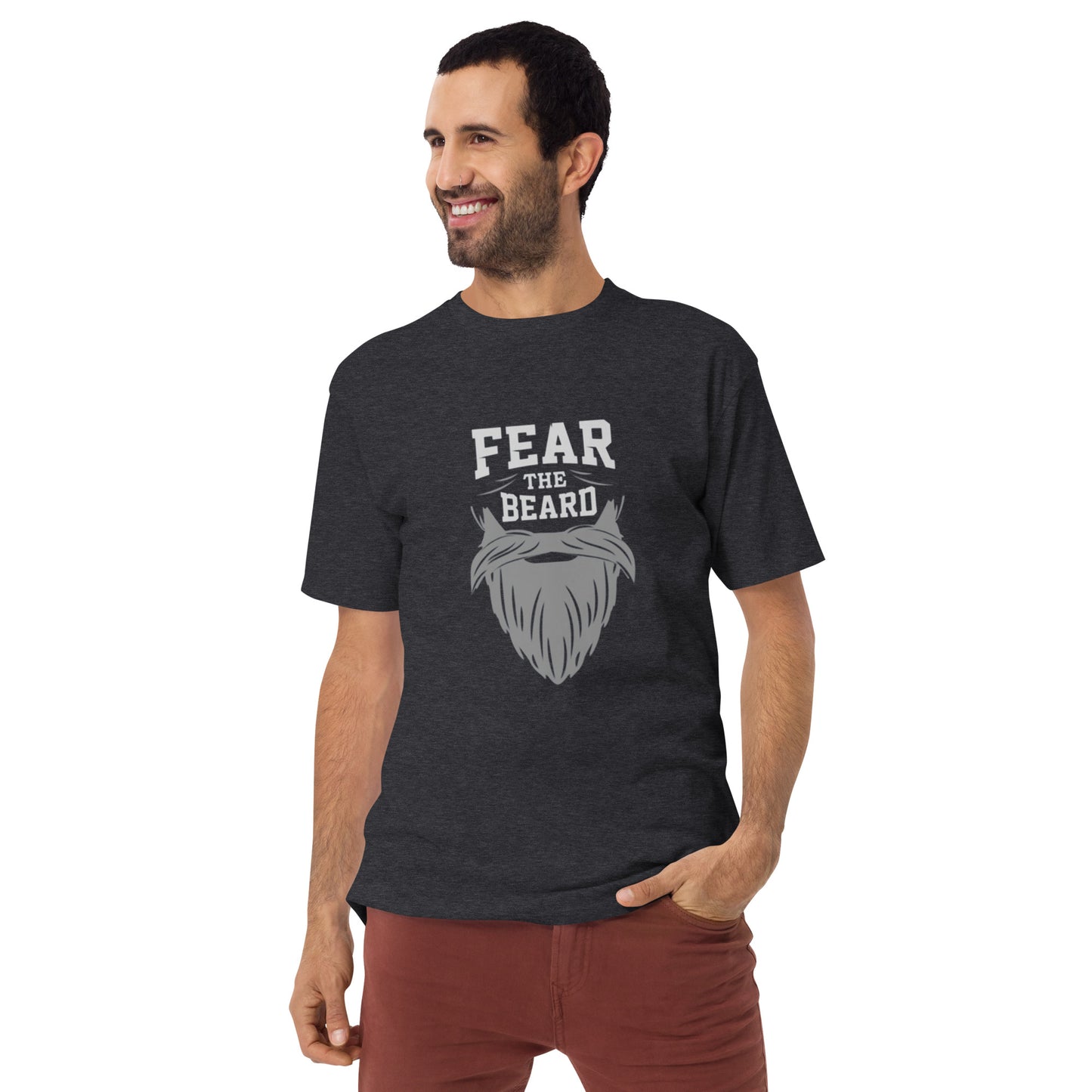 Fear the Beard Men’s premium heavyweight tee