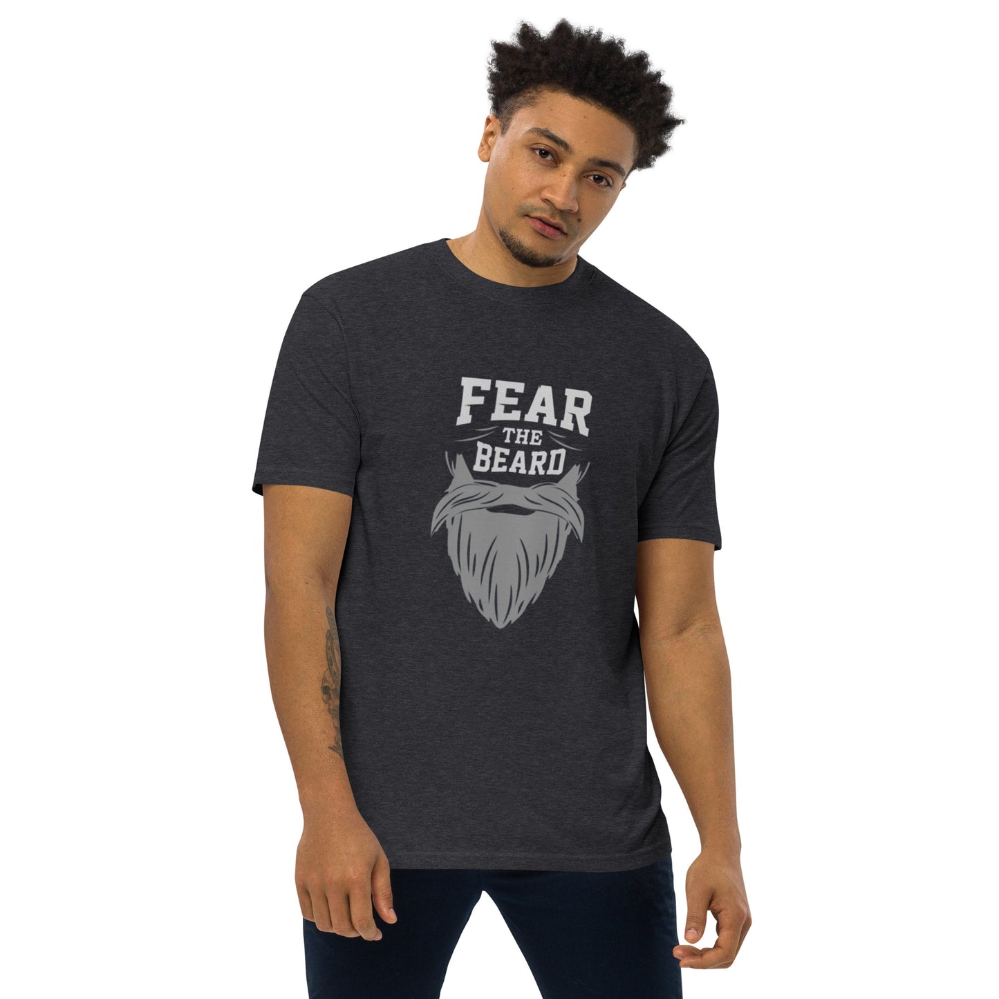 Fear the Beard Men’s premium heavyweight tee