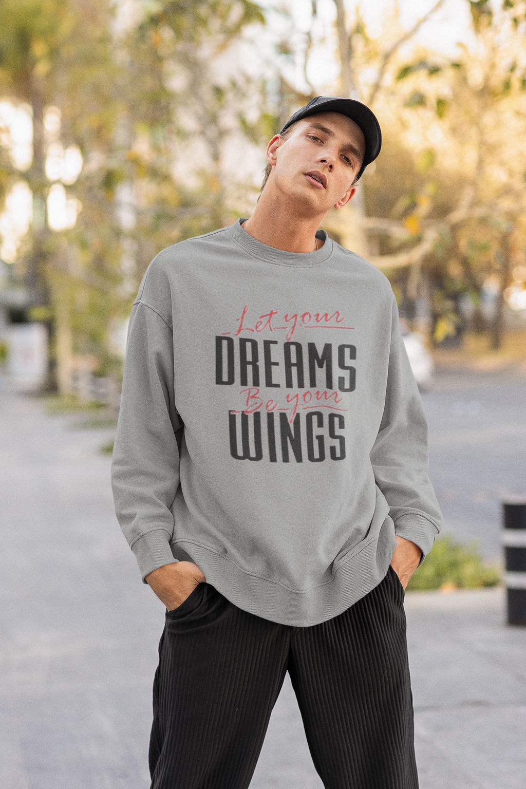 Let Your Dreams Be Your Wings Youth crewneck sweatshirt