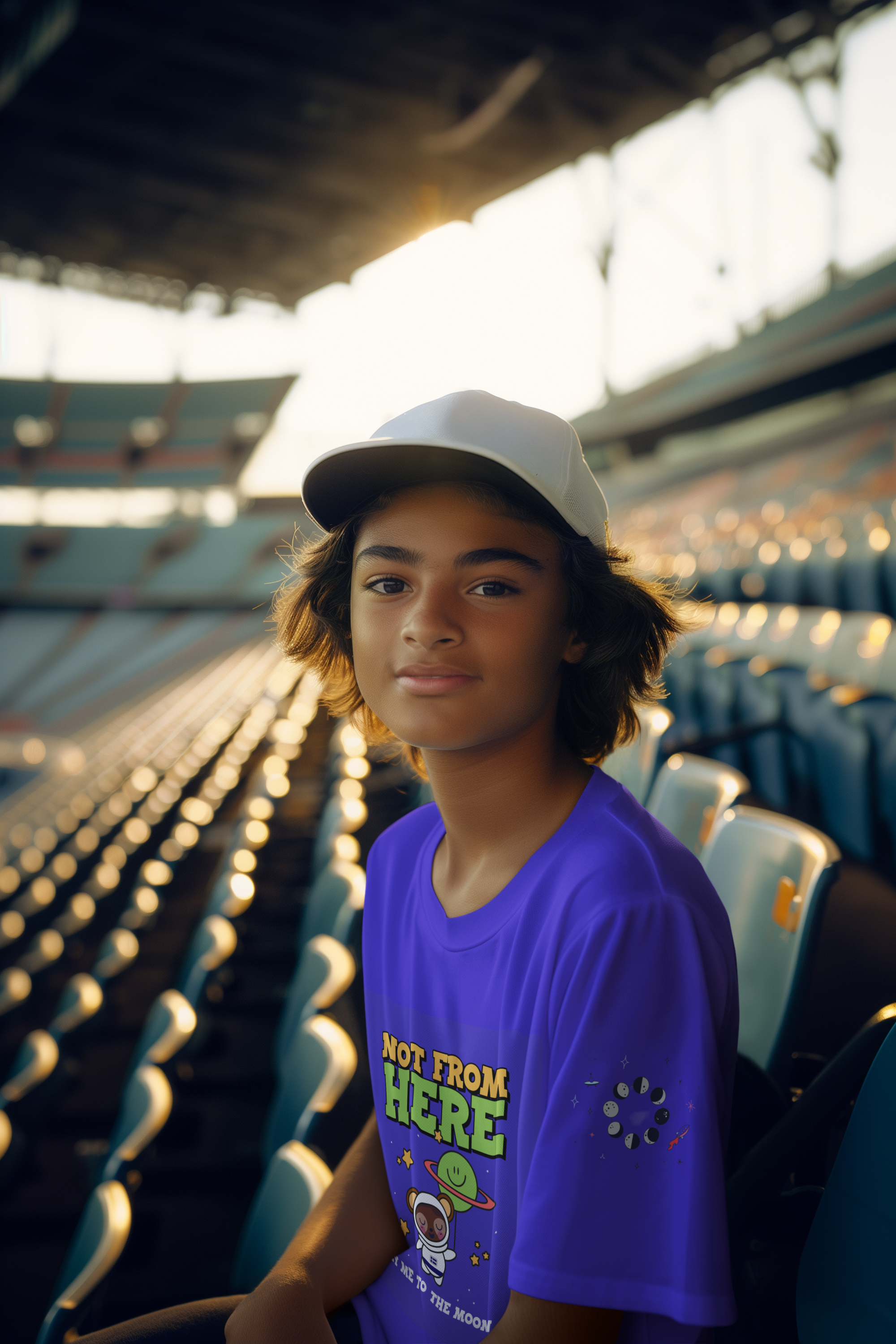 Fly Me To the Moon Kids crew neck t-shirt - Girls