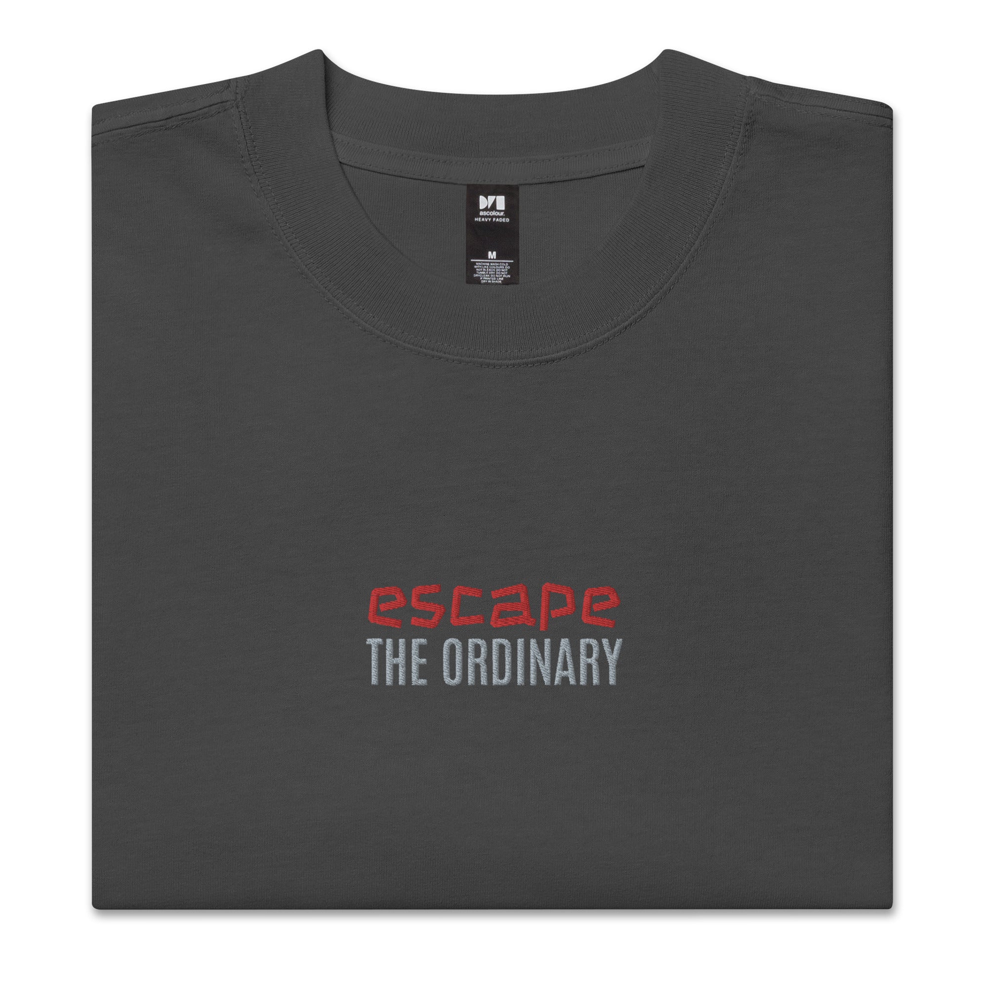 Escape the Ordinary Unisex Oversized faded t-shirt