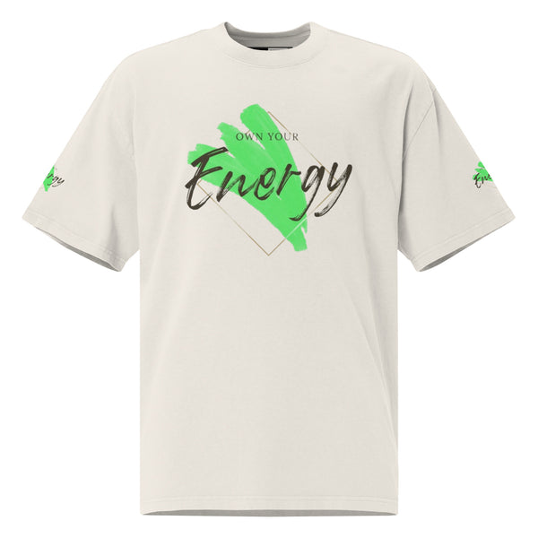 Own Your Energy Oversized faded t-shirt