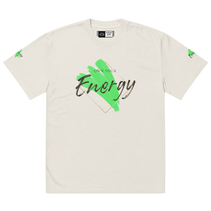 Own Your Energy Oversized faded t-shirt