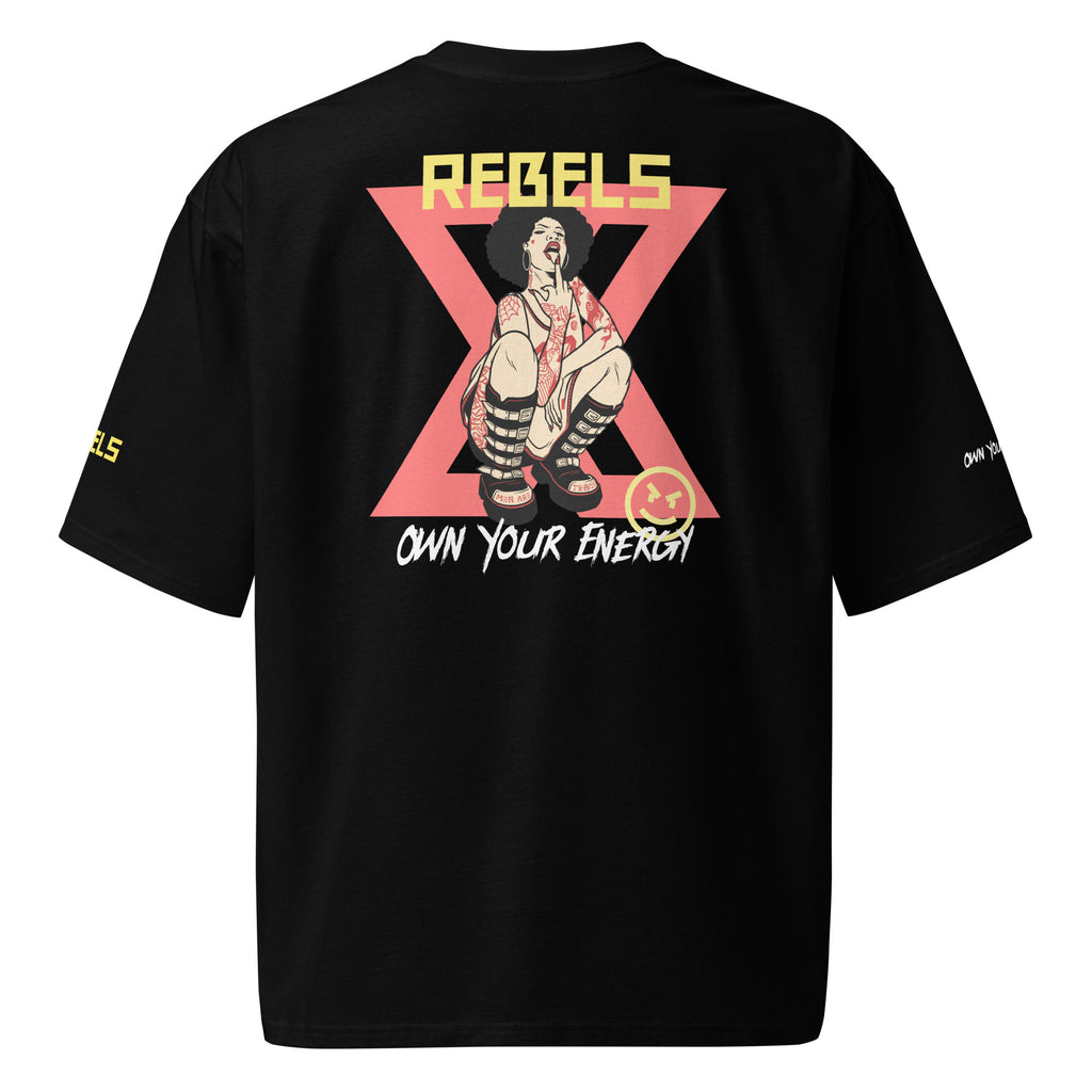 Black Rebels Oversized heavyweight t-shirt