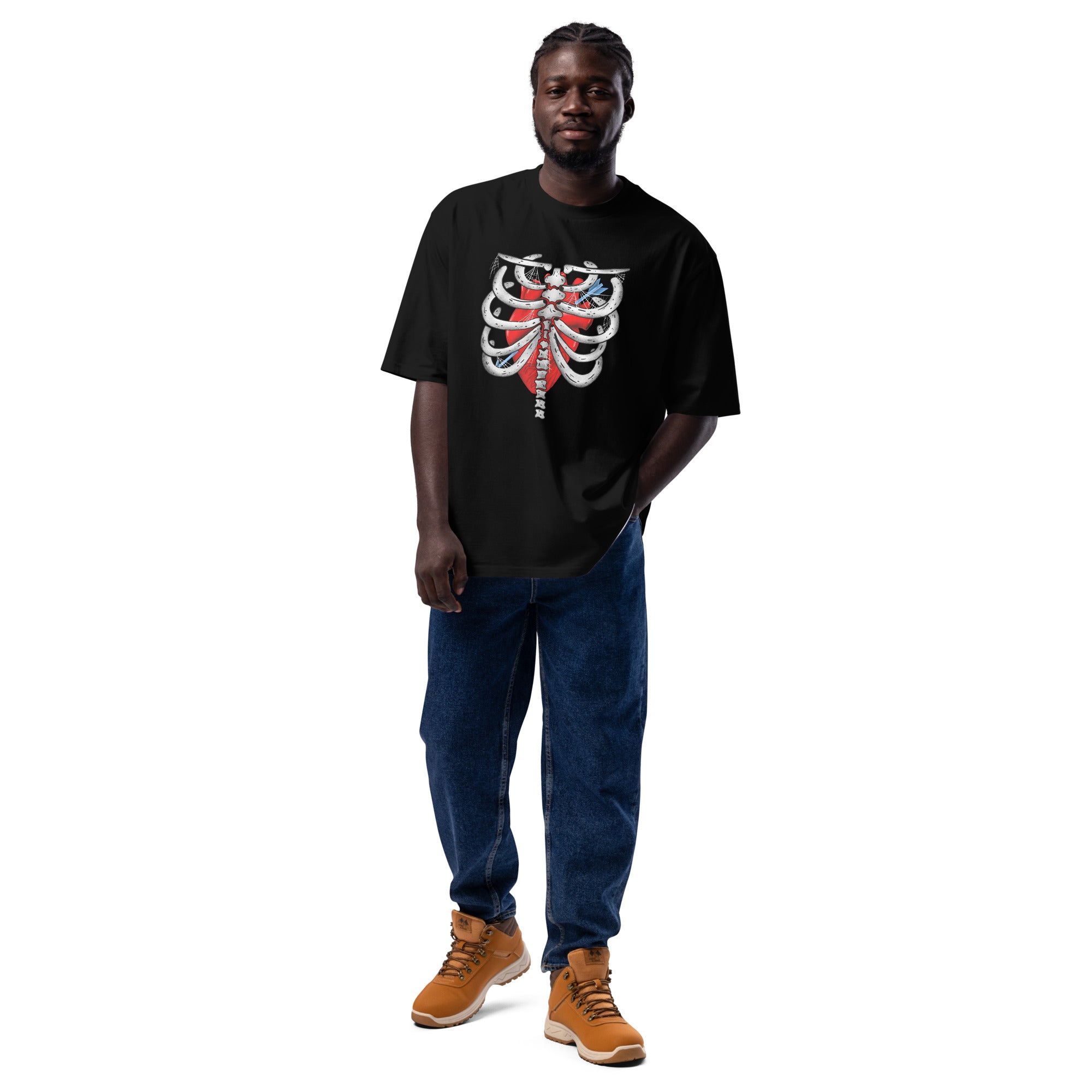 Skeleton Oversized heavyweight t-shirt