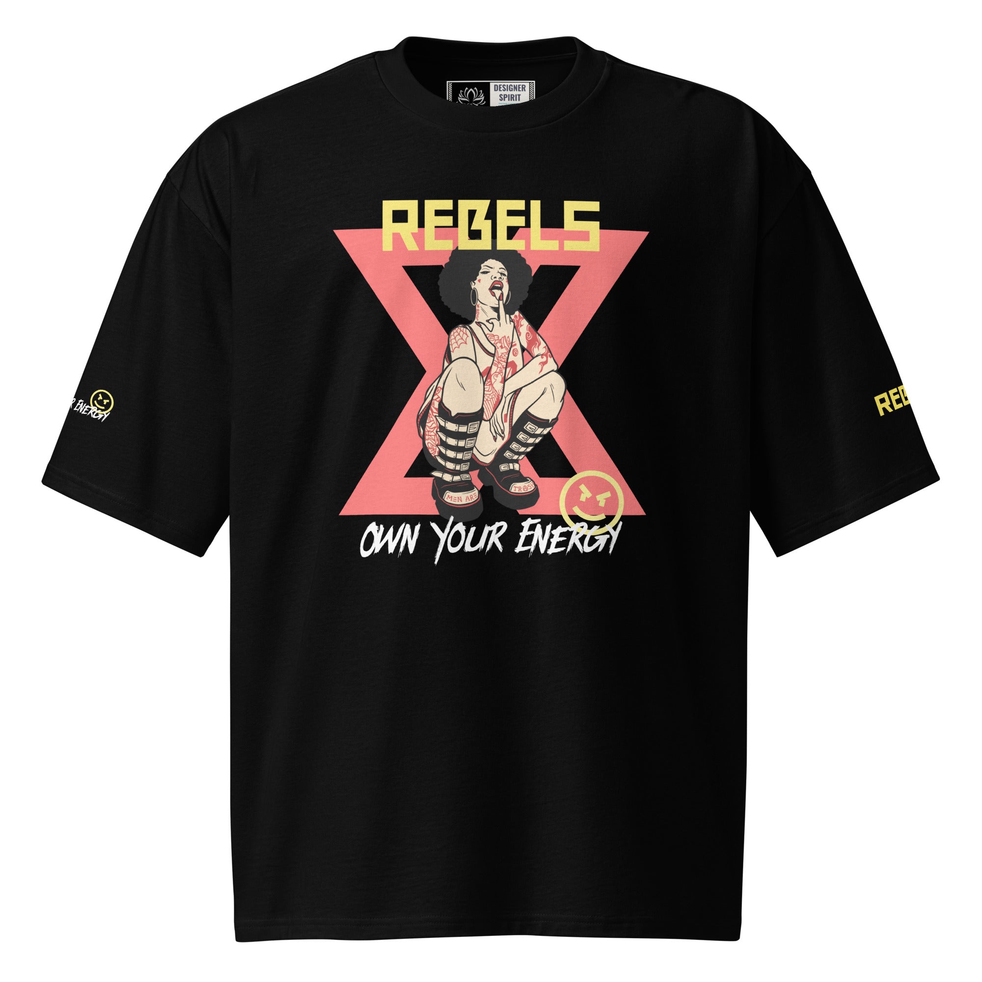 Black Rebels Oversized heavyweight t-shirt