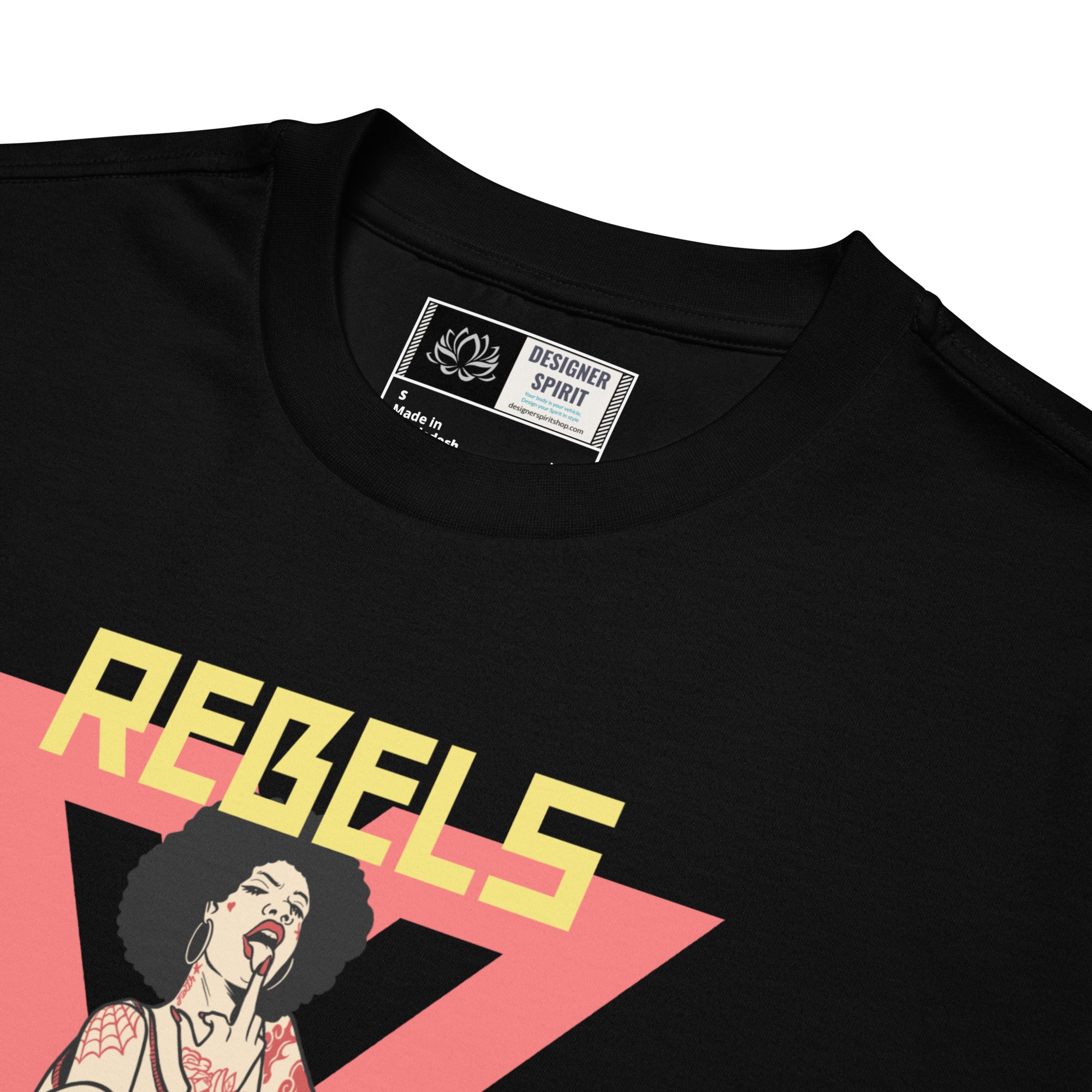 Black Rebels Oversized heavyweight t-shirt
