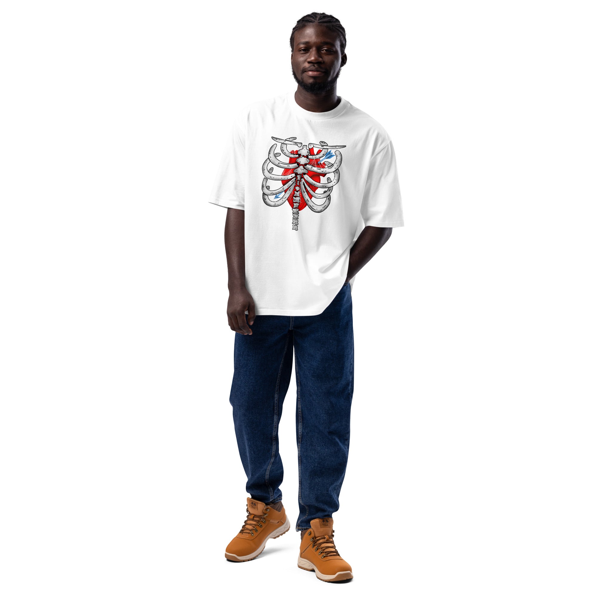Skeleton Oversized heavyweight t-shirt