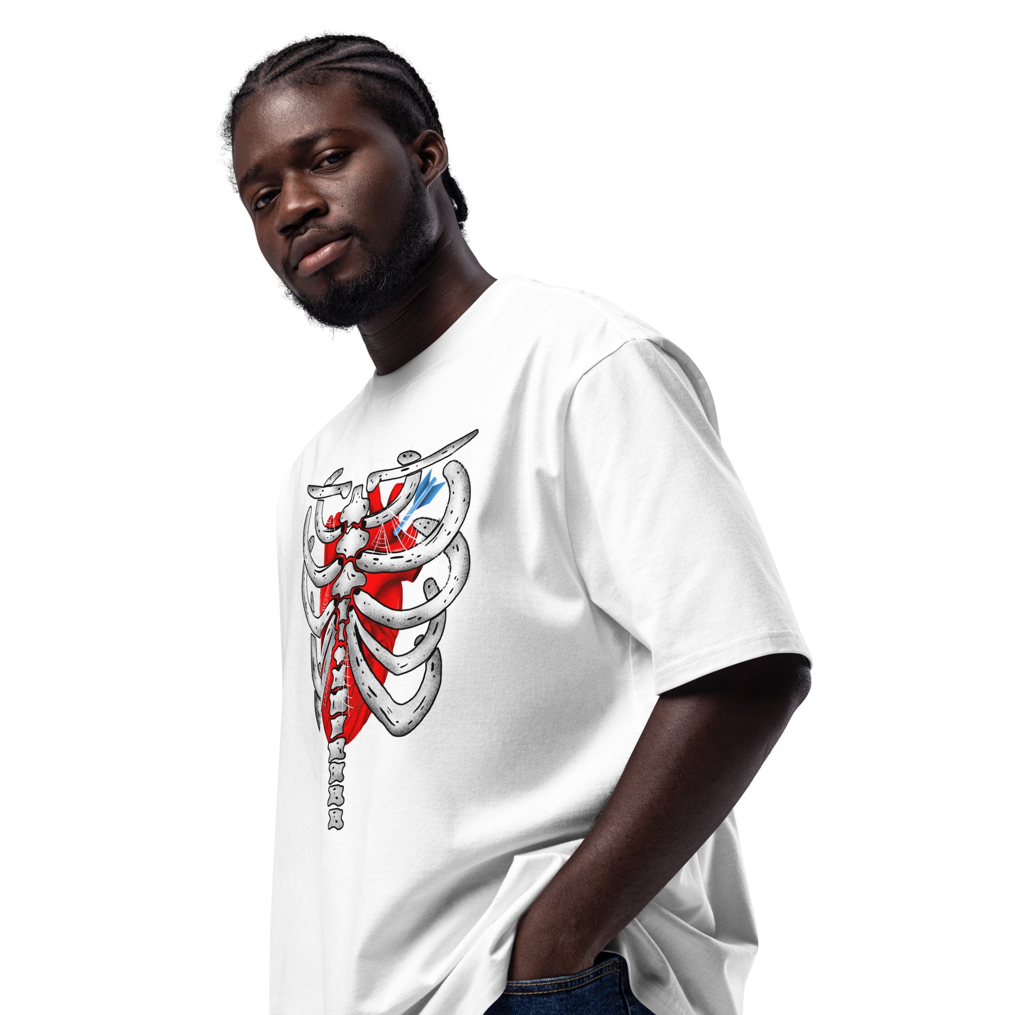 Skeleton Oversized heavyweight t-shirt