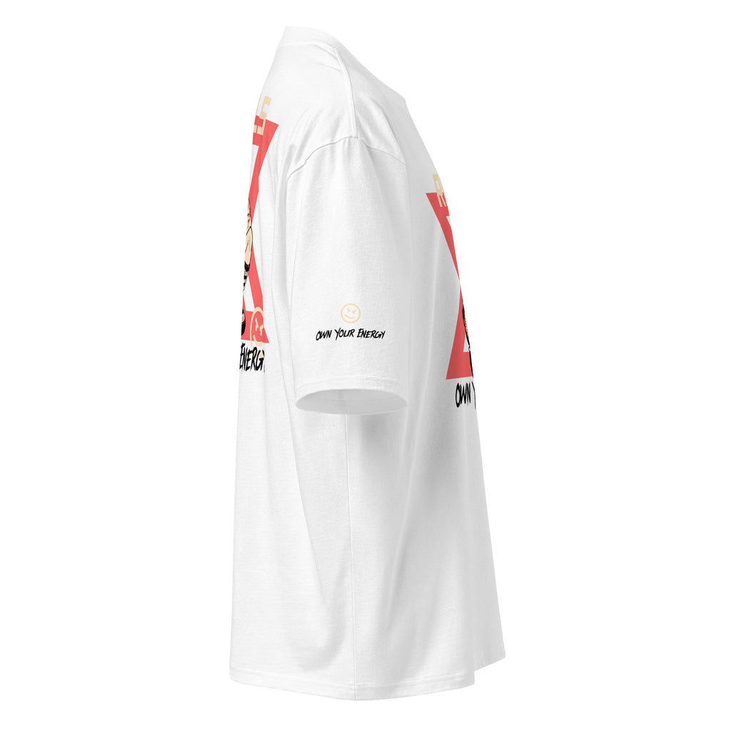 White Rebel Oversized heavyweight t-shirt