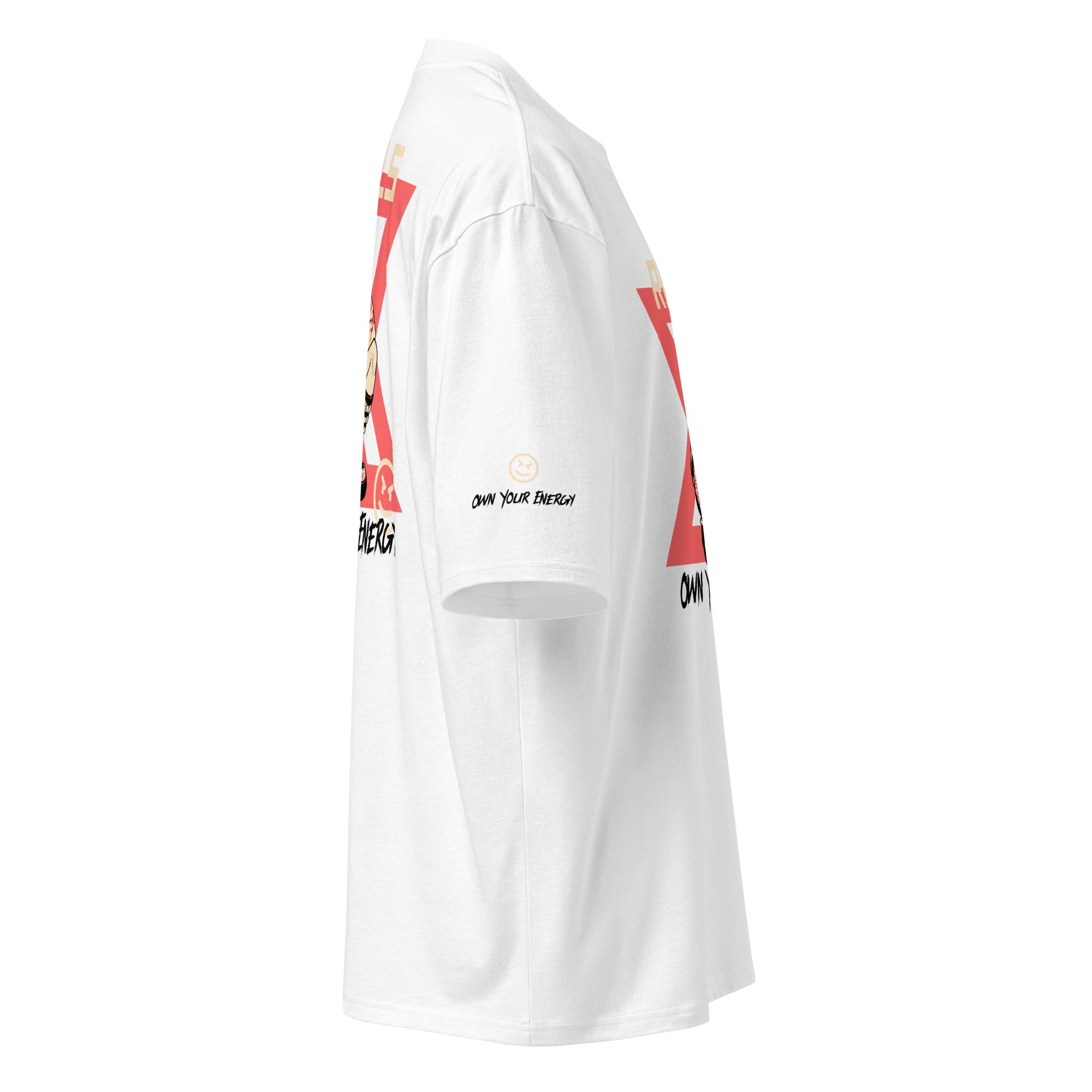 White Rebel Oversized heavyweight t-shirt