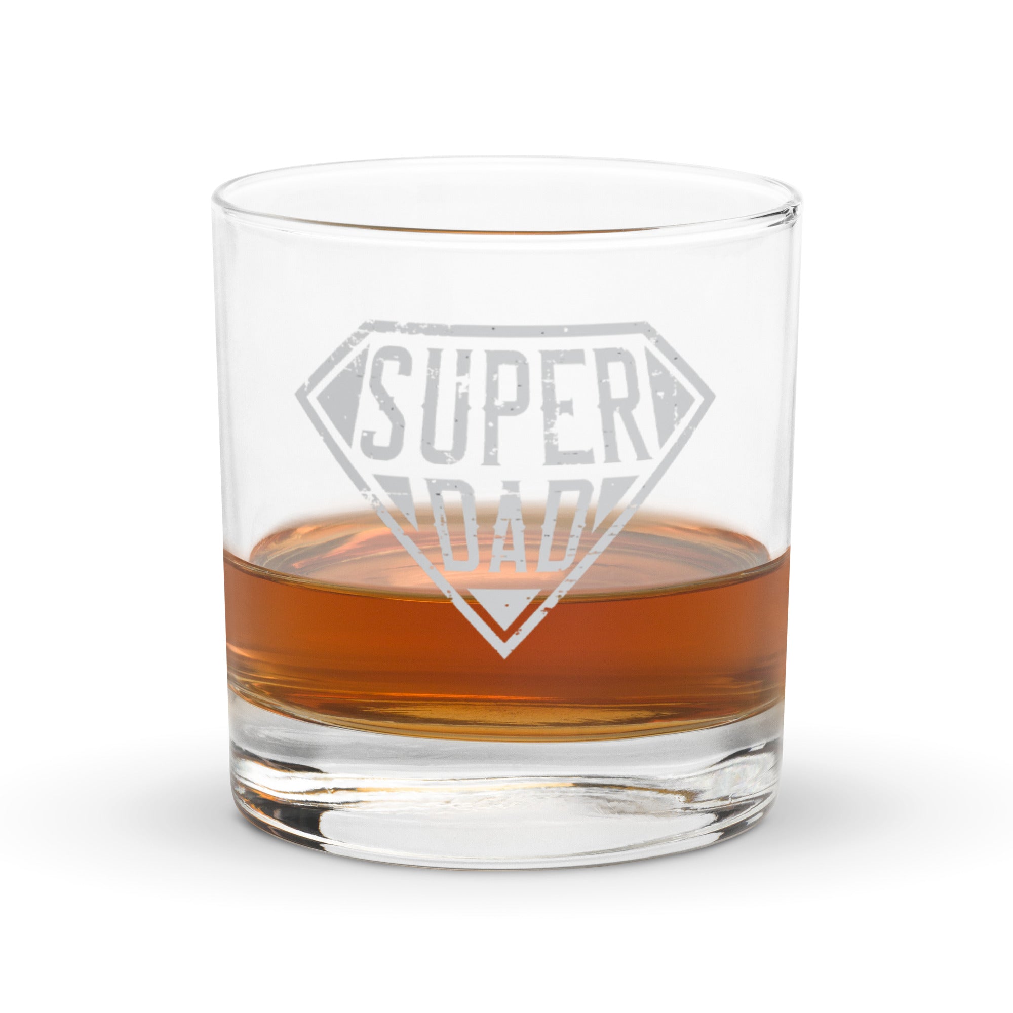 SUPER DAD Rocks glass