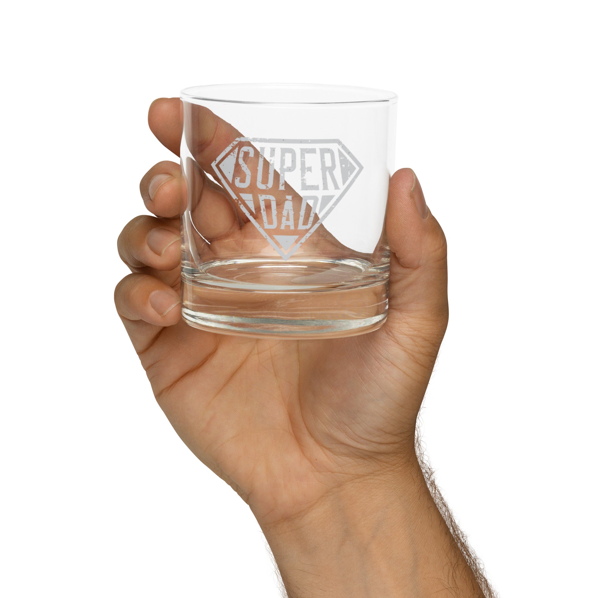 SUPER DAD Rocks glass