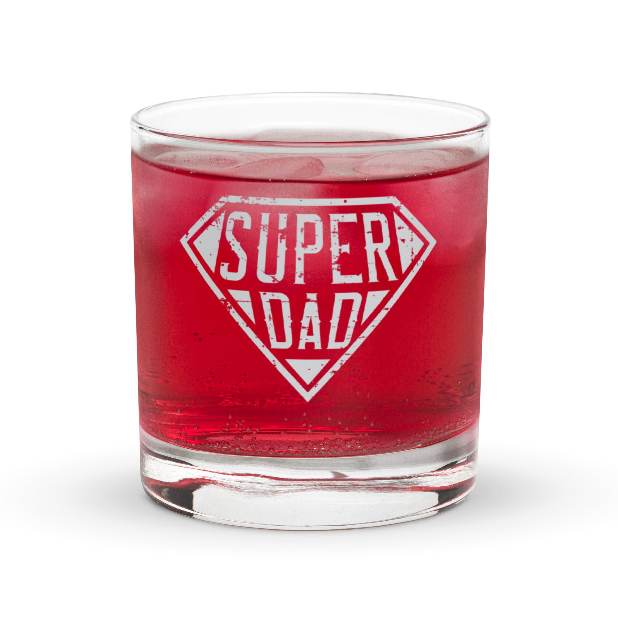 SUPER DAD Rocks glass