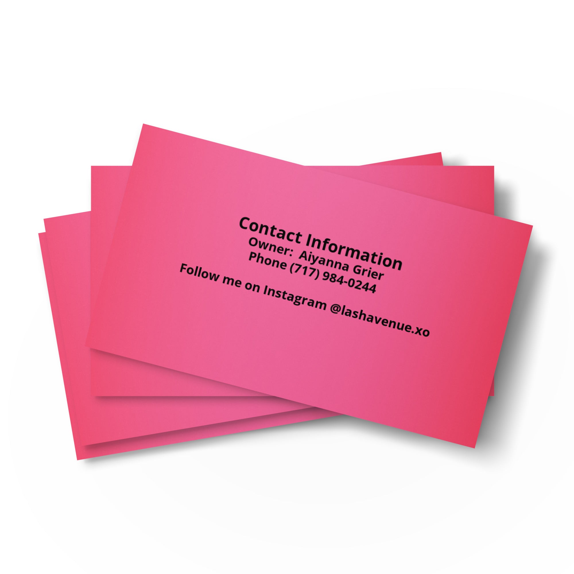 Set of business cards