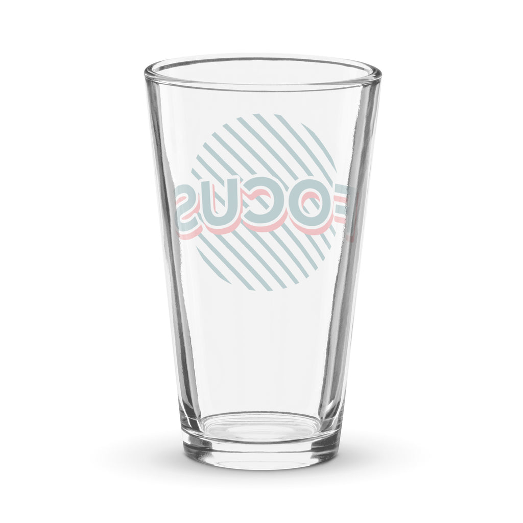 Focus Shaker pint glass