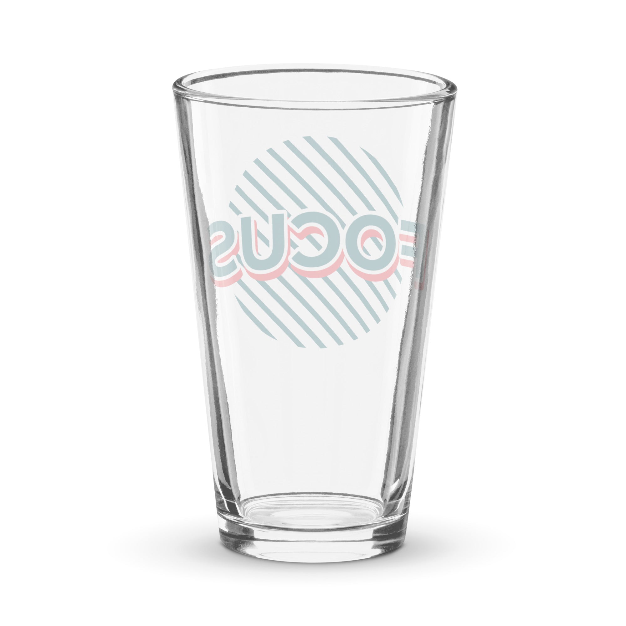 Focus Shaker pint glass