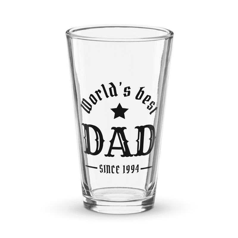 World's Best Dad Shaker pint glass