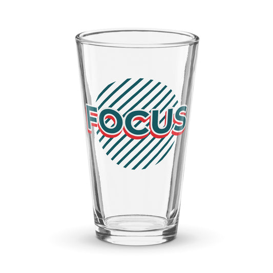 Focus Shaker pint glass