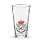 Flower Print Shaker Pint Glass