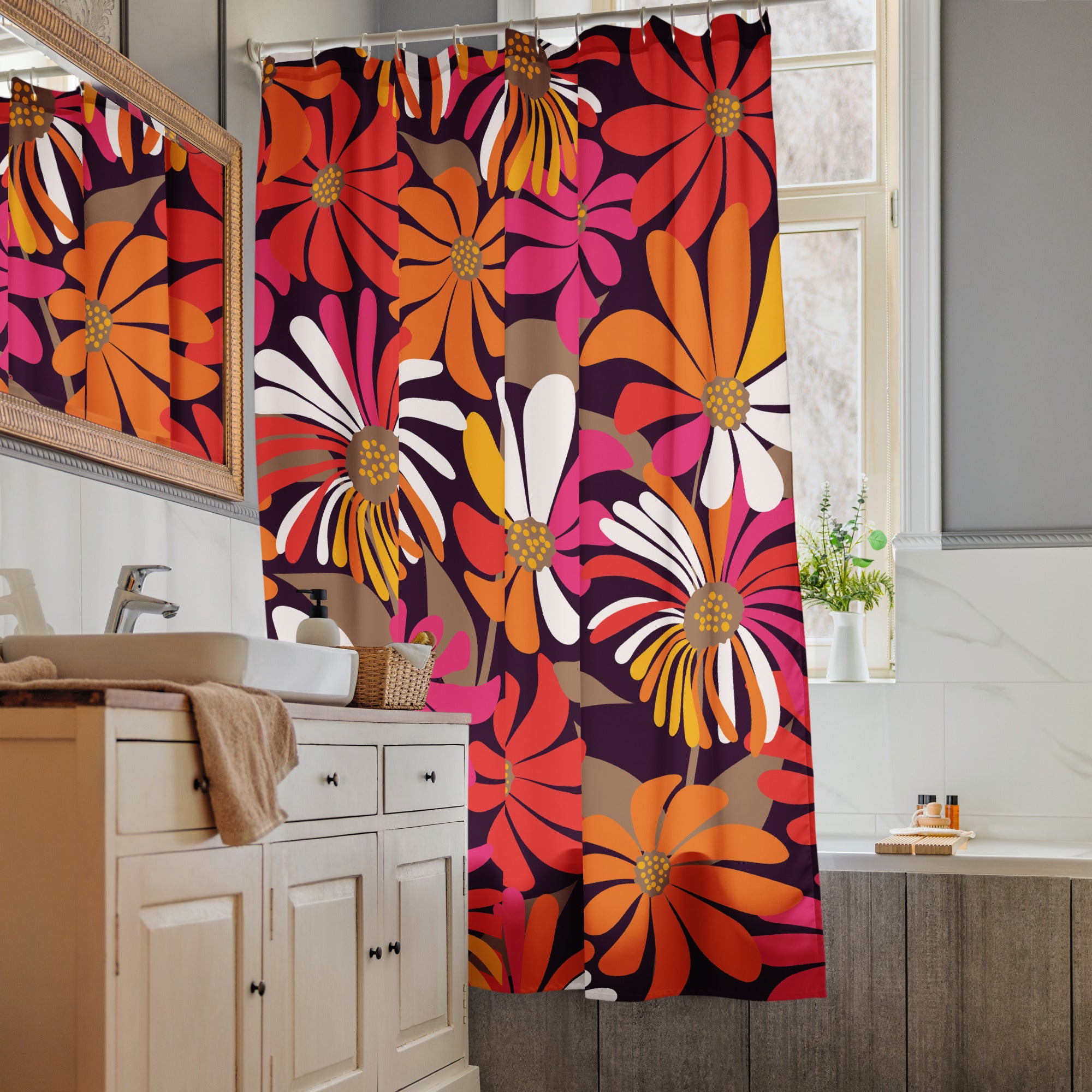 Flora Print Shower curtain