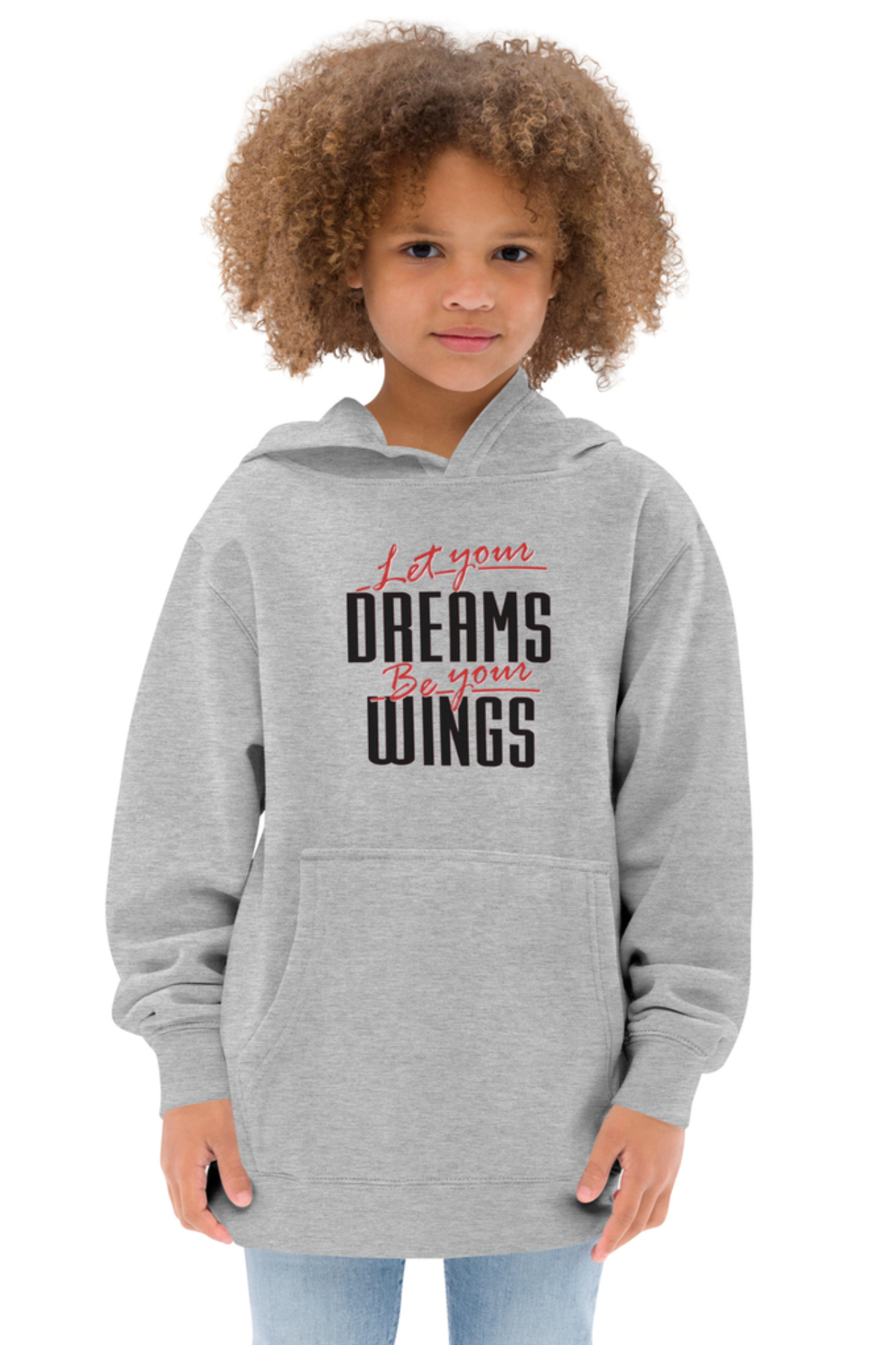 Let Your Dreams Be Your Wings Kids fleece hoodie