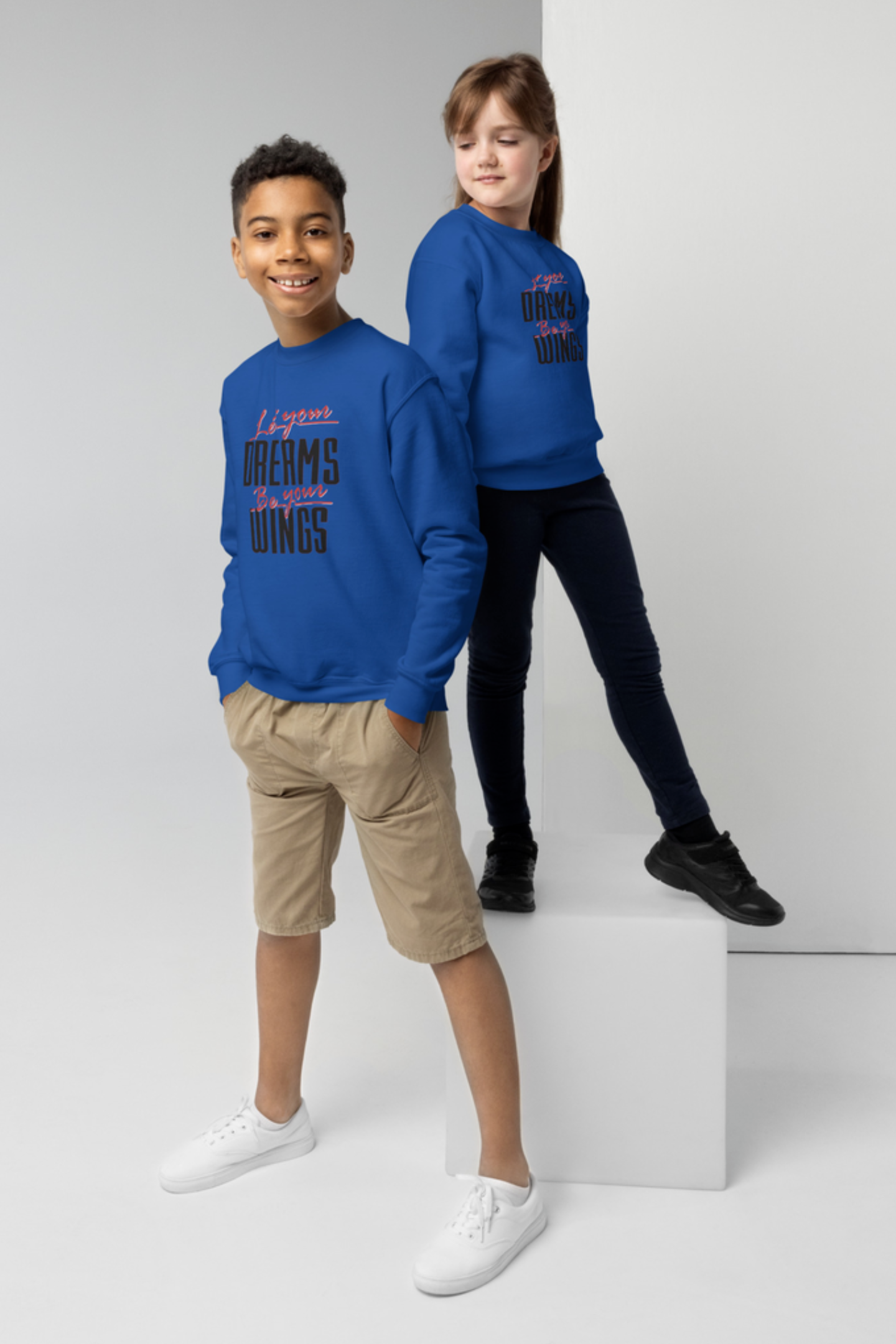 Let Your Dreams Be Your Wings Youth crewneck sweatshirt