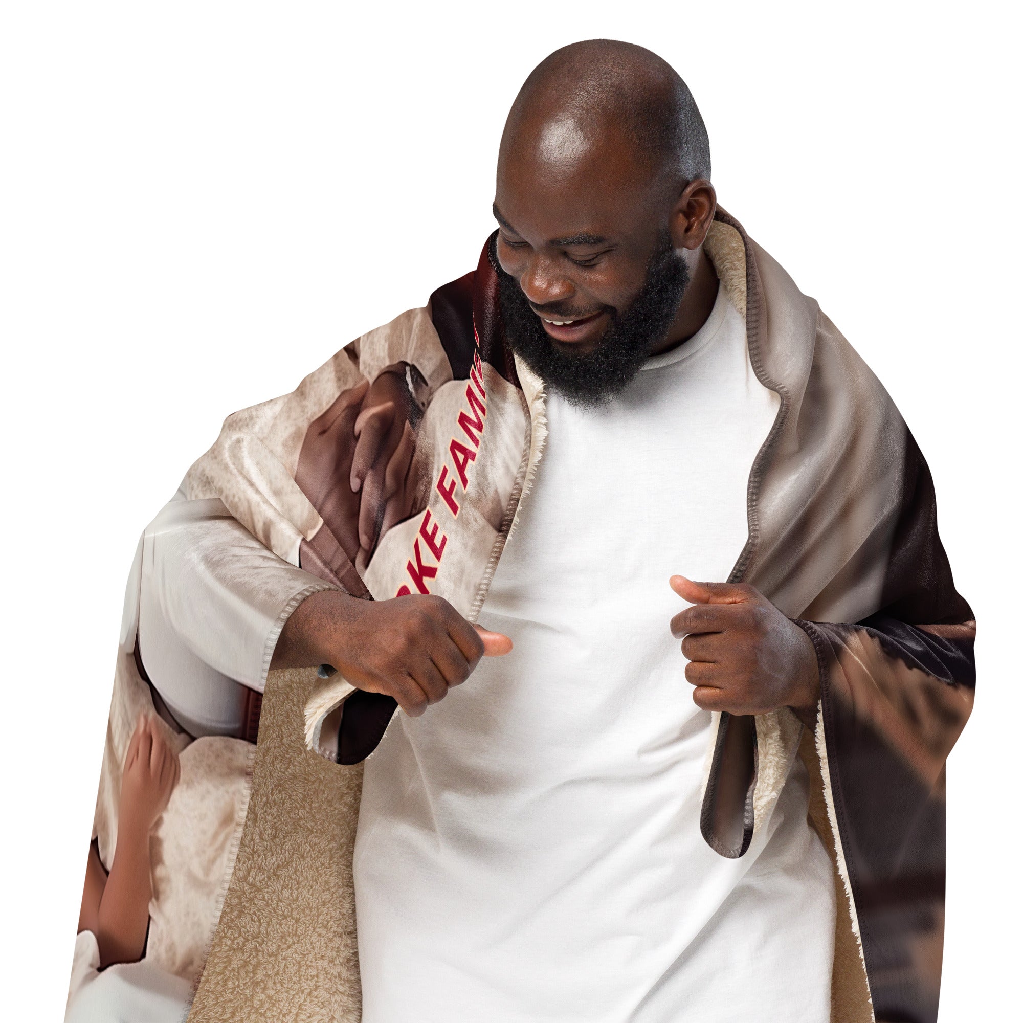 Love Portrait Sherpa blanket