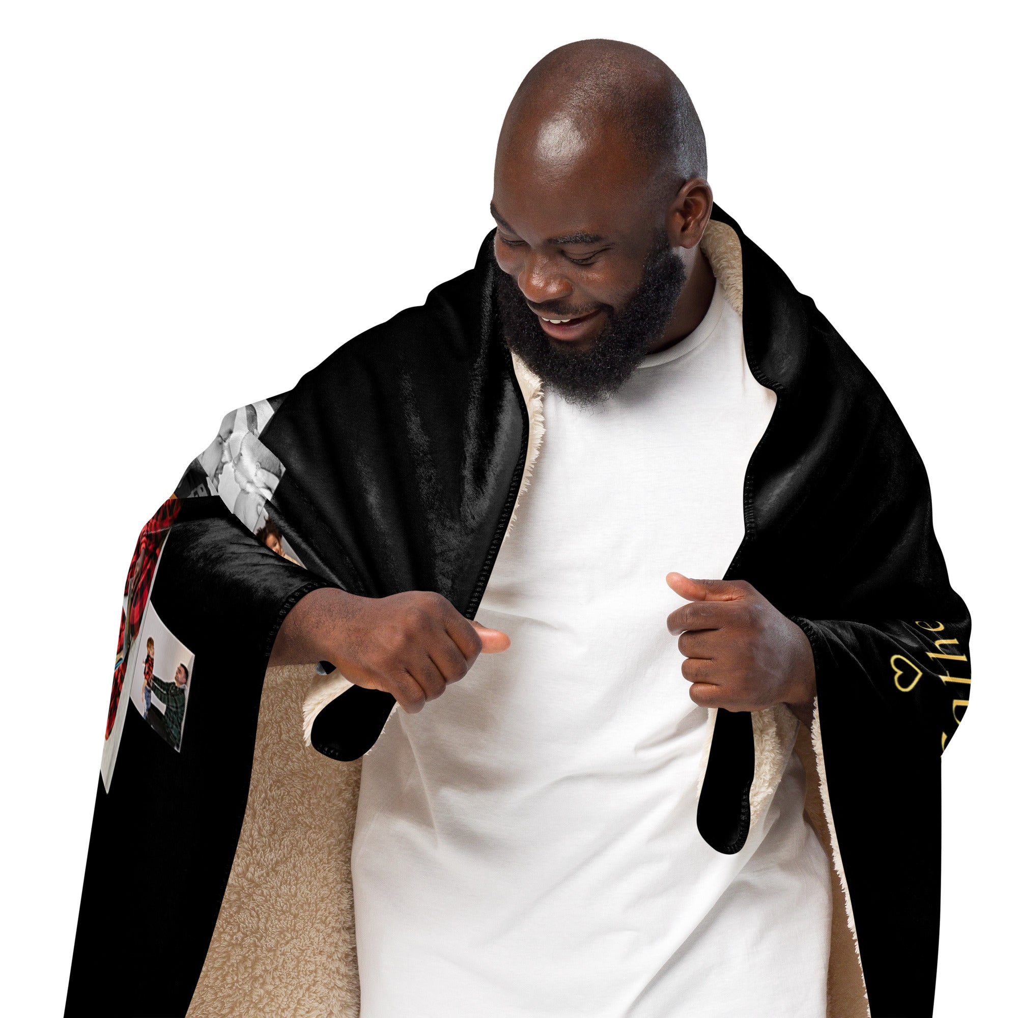 Father's Day Sherpa blanket