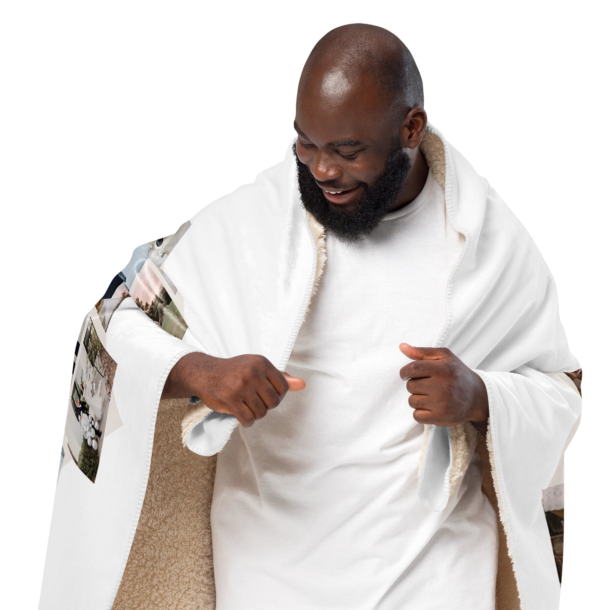 Love Forever Photo Collage Sherpa blanket