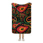 African Print Sherpa blanket