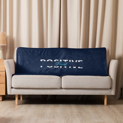 Think Positive Sherpa blanket