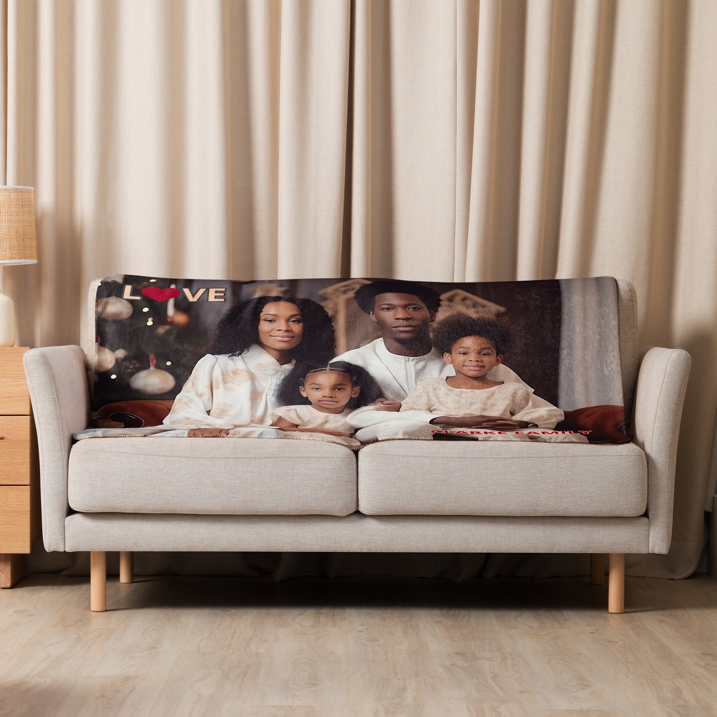 Love Portrait Sherpa blanket