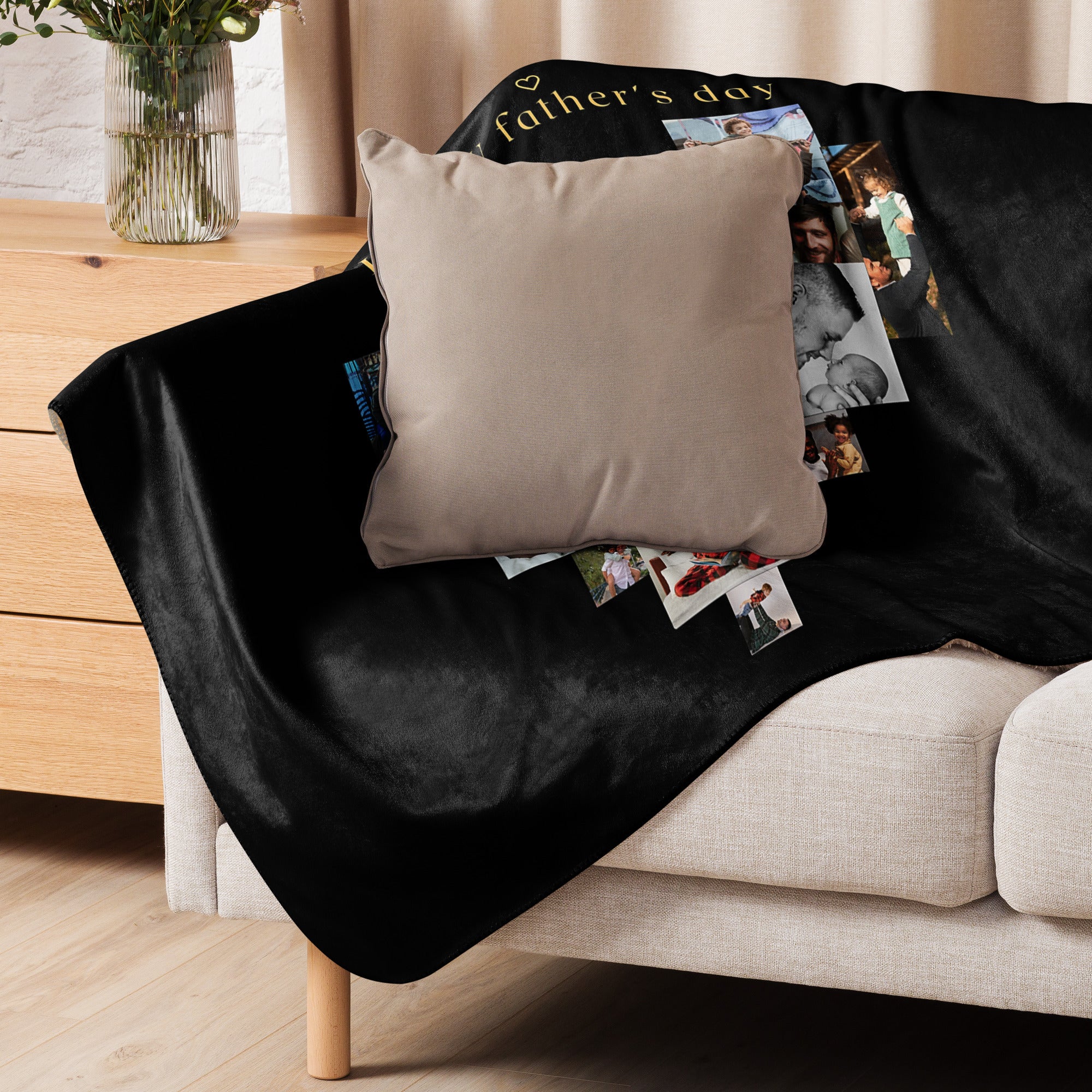 Father's Day Sherpa blanket