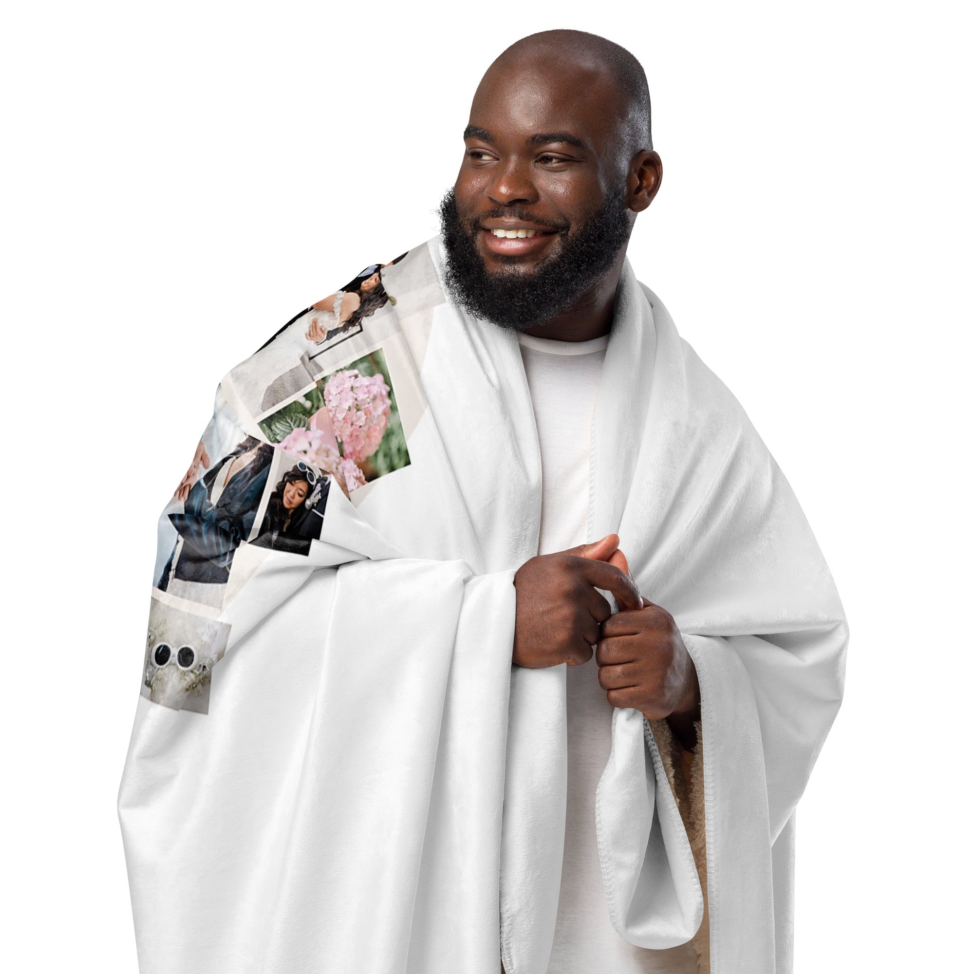 Love Forever Photo Collage Sherpa blanket