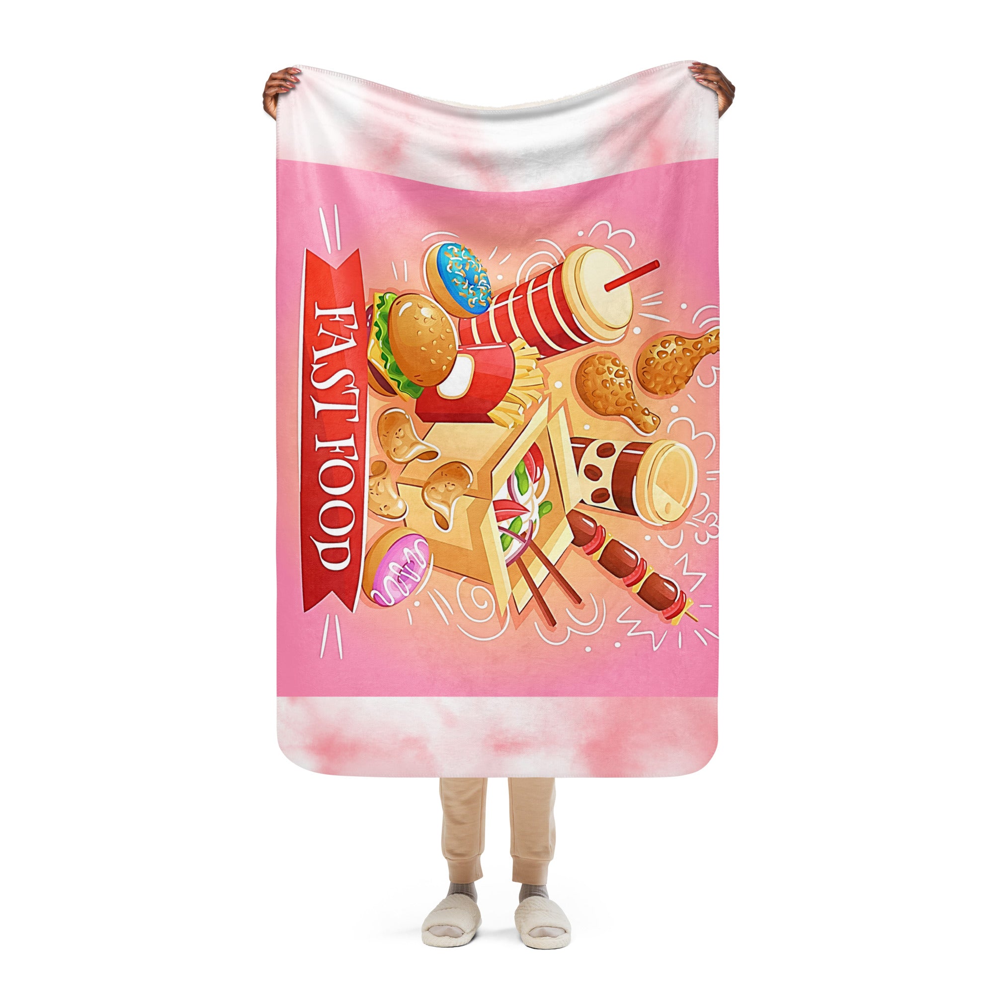 Fast Food Sherpa blanket
