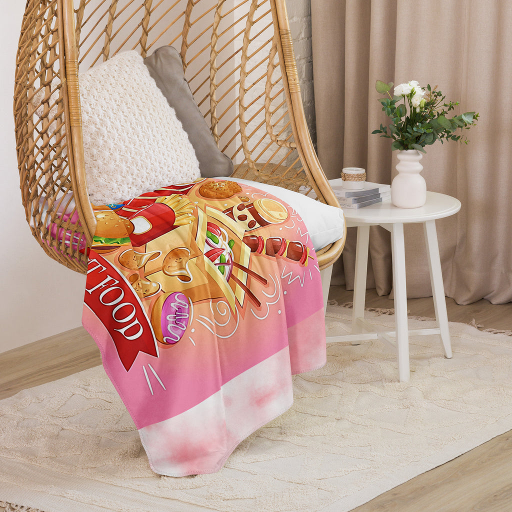 Fast Food Sherpa blanket
