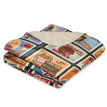 Food Ads Sherpa blanket