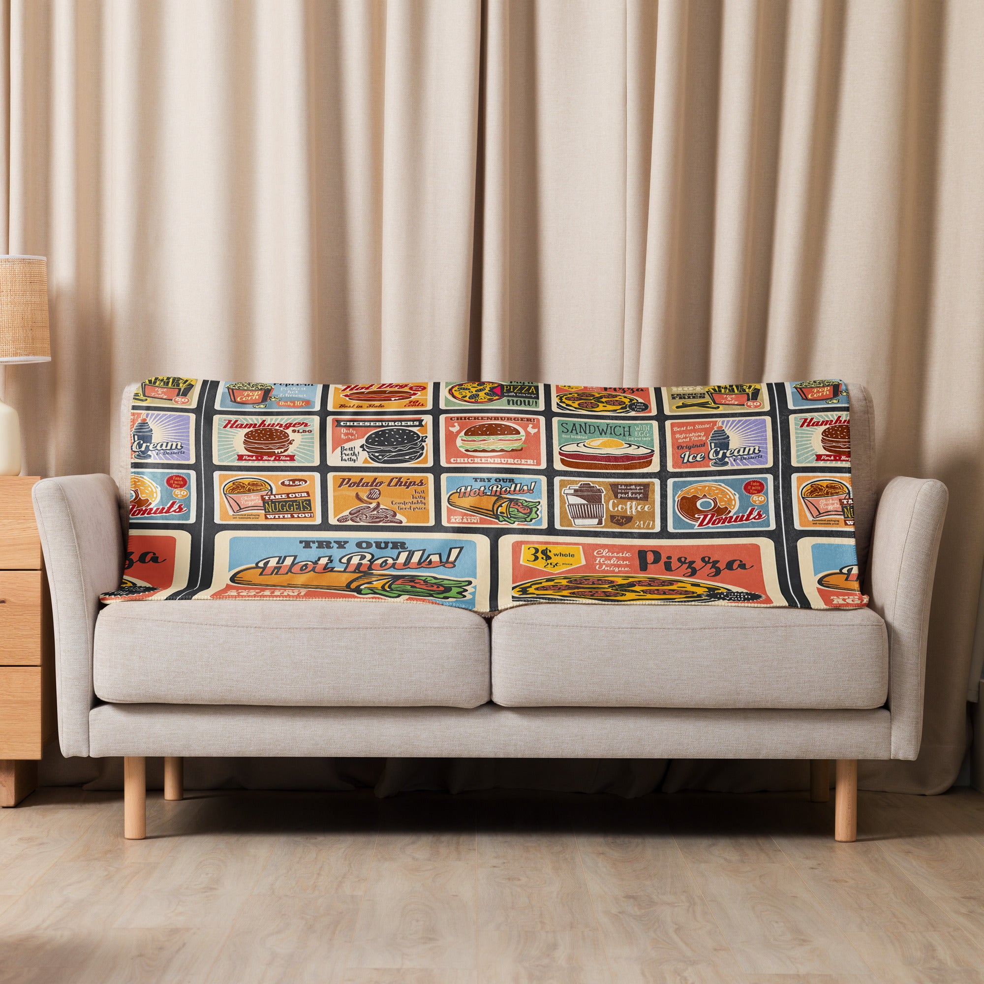 Food Ads Sherpa blanket