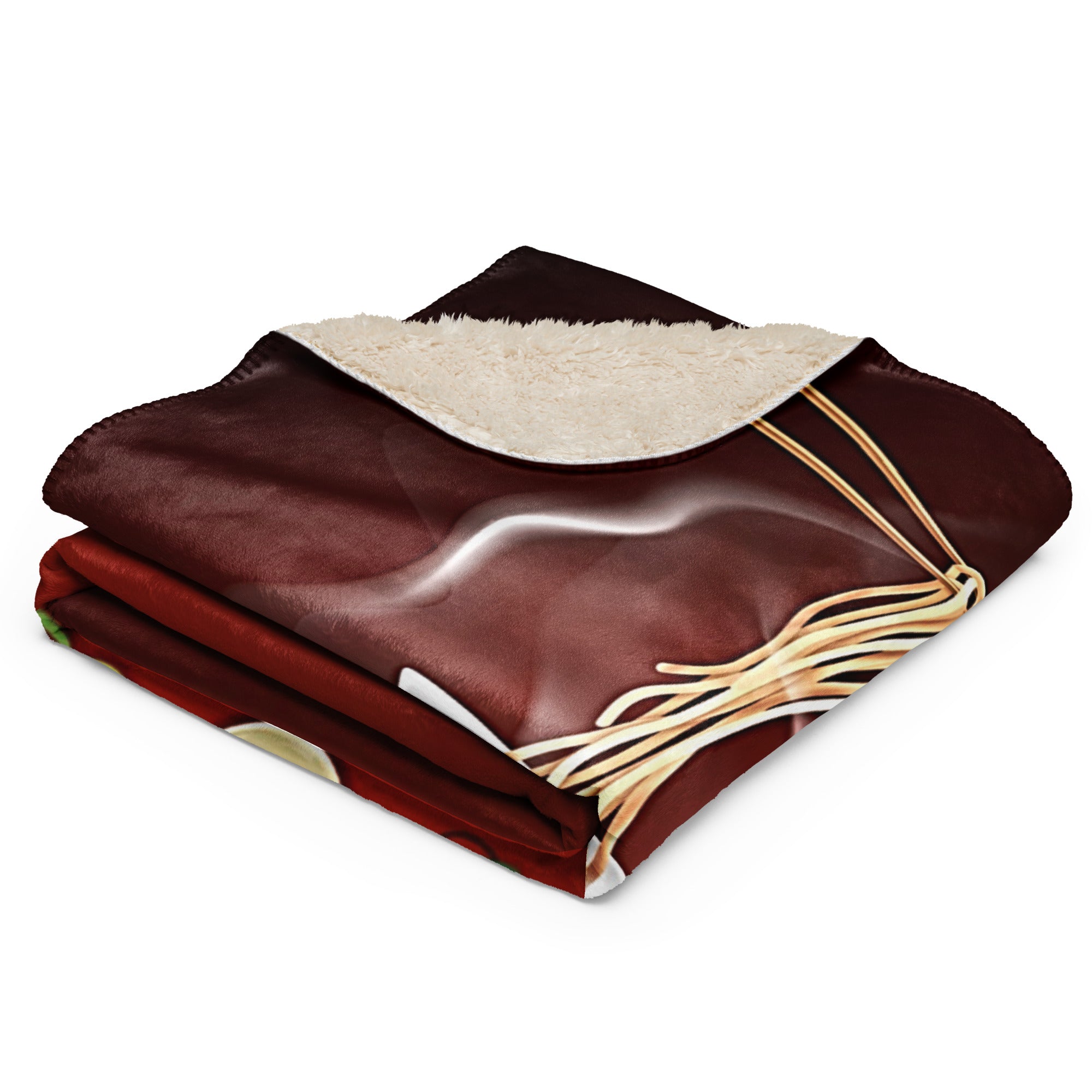 Cup of Noodles Sherpa blanket
