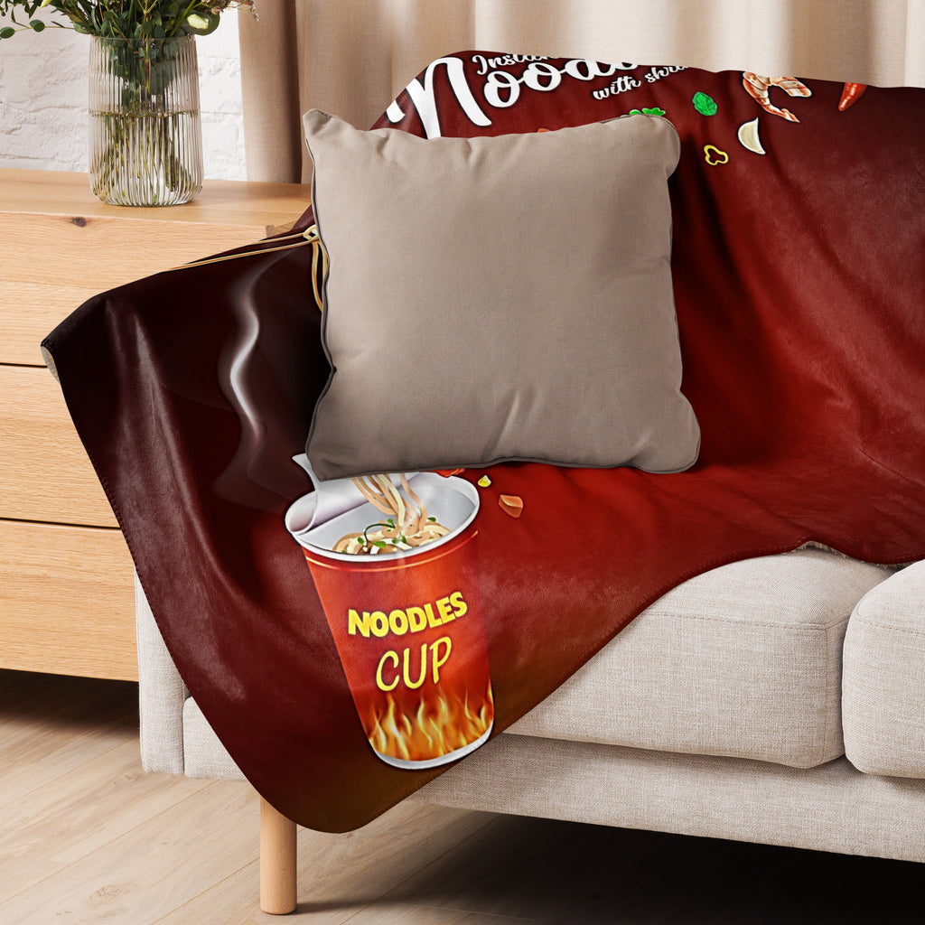 Cup of Noodles Sherpa blanket