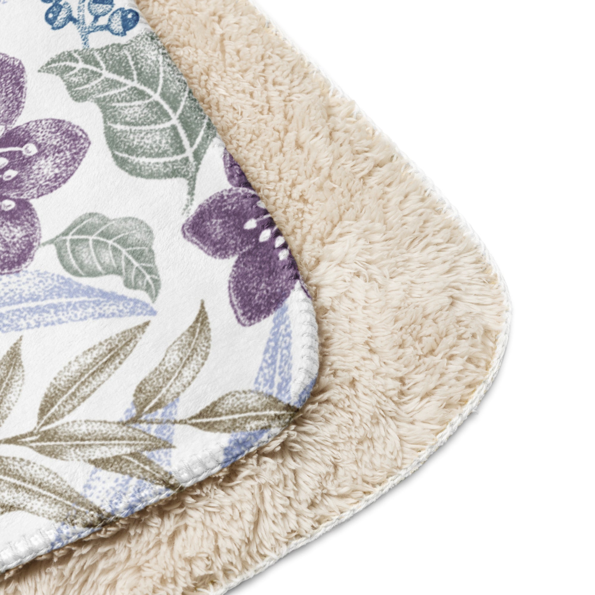Floral Sherpa blanket