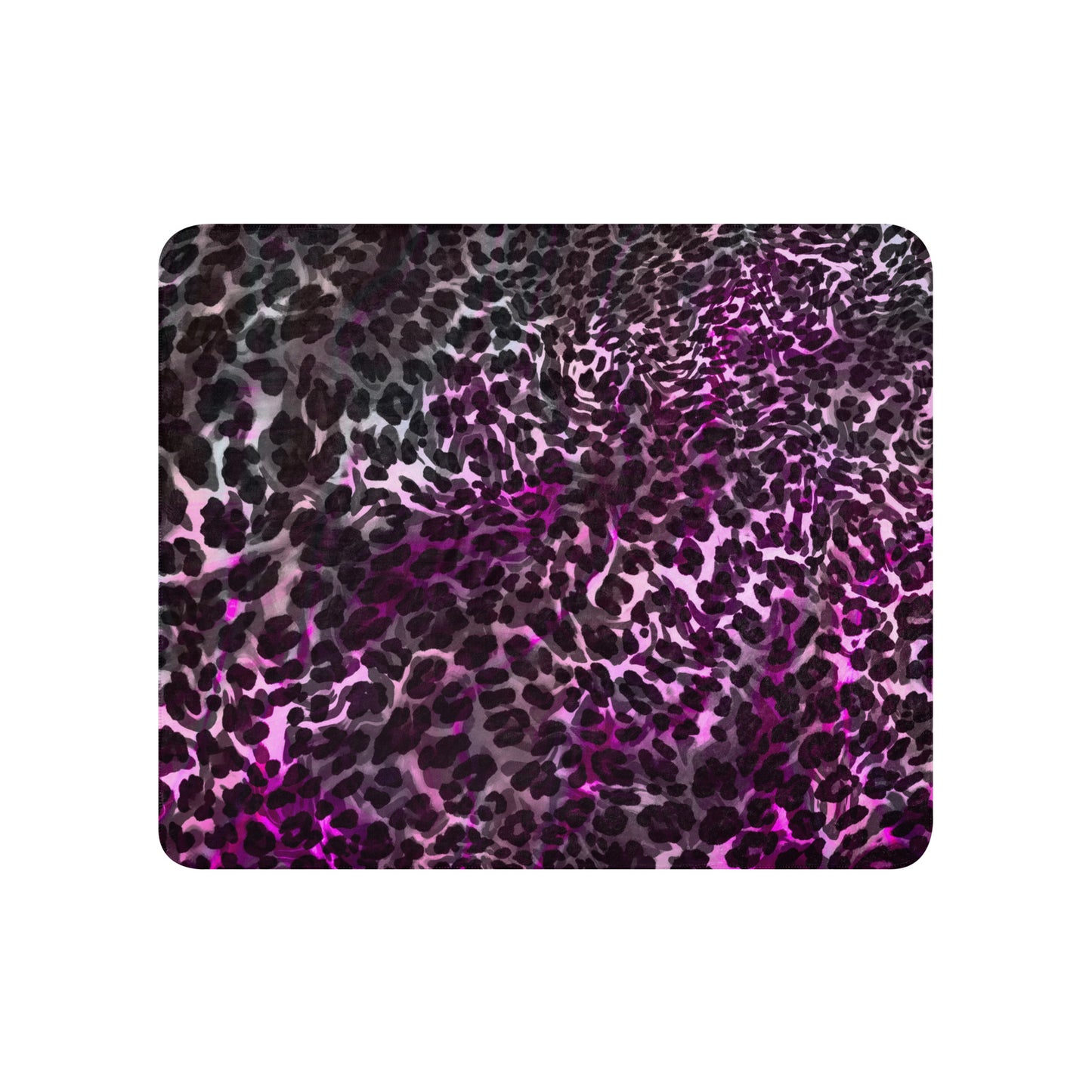 Purple Animal Print Sherpa blanket