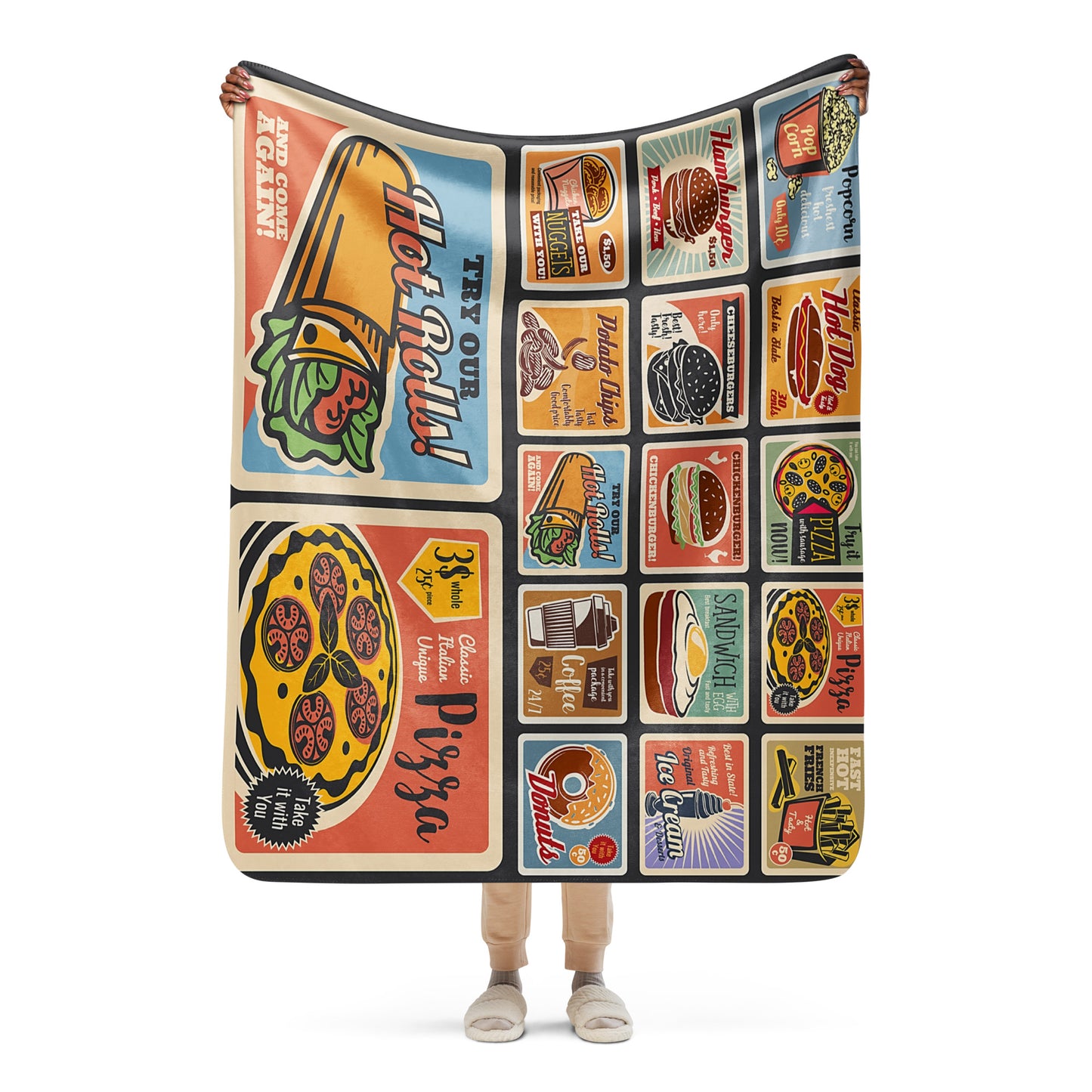 Food Ads Sherpa blanket