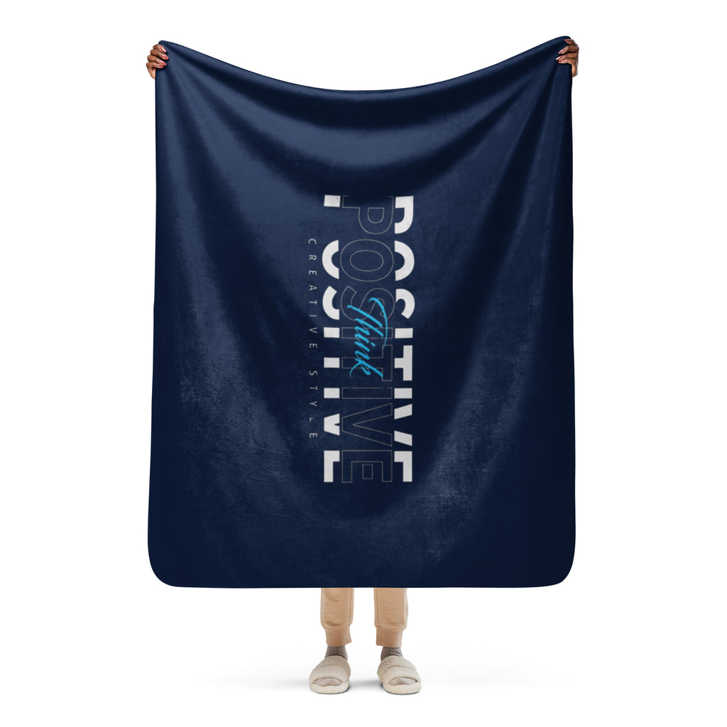 Think Positive Sherpa blanket