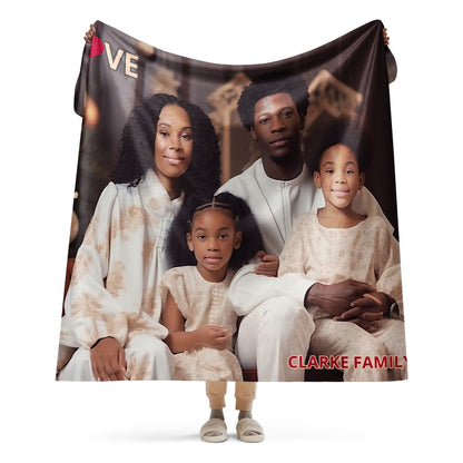 Love Portrait Sherpa blanket