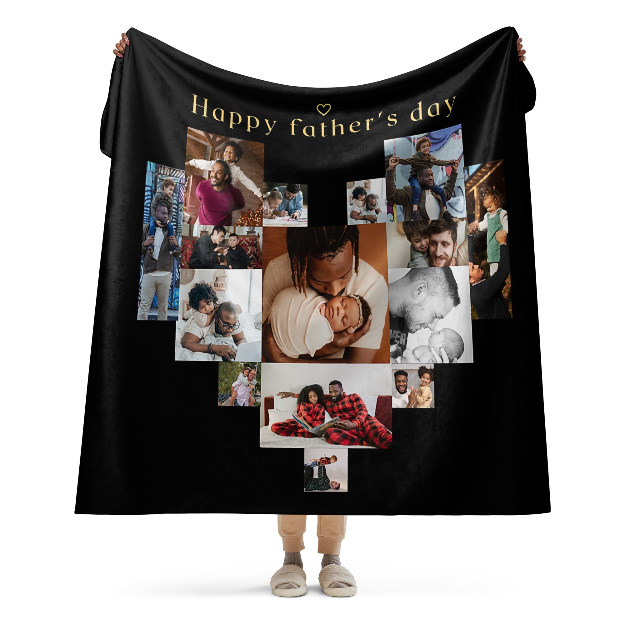 Father's Day Sherpa blanket