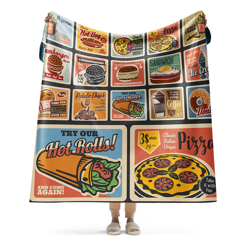 Food Ads Sherpa blanket