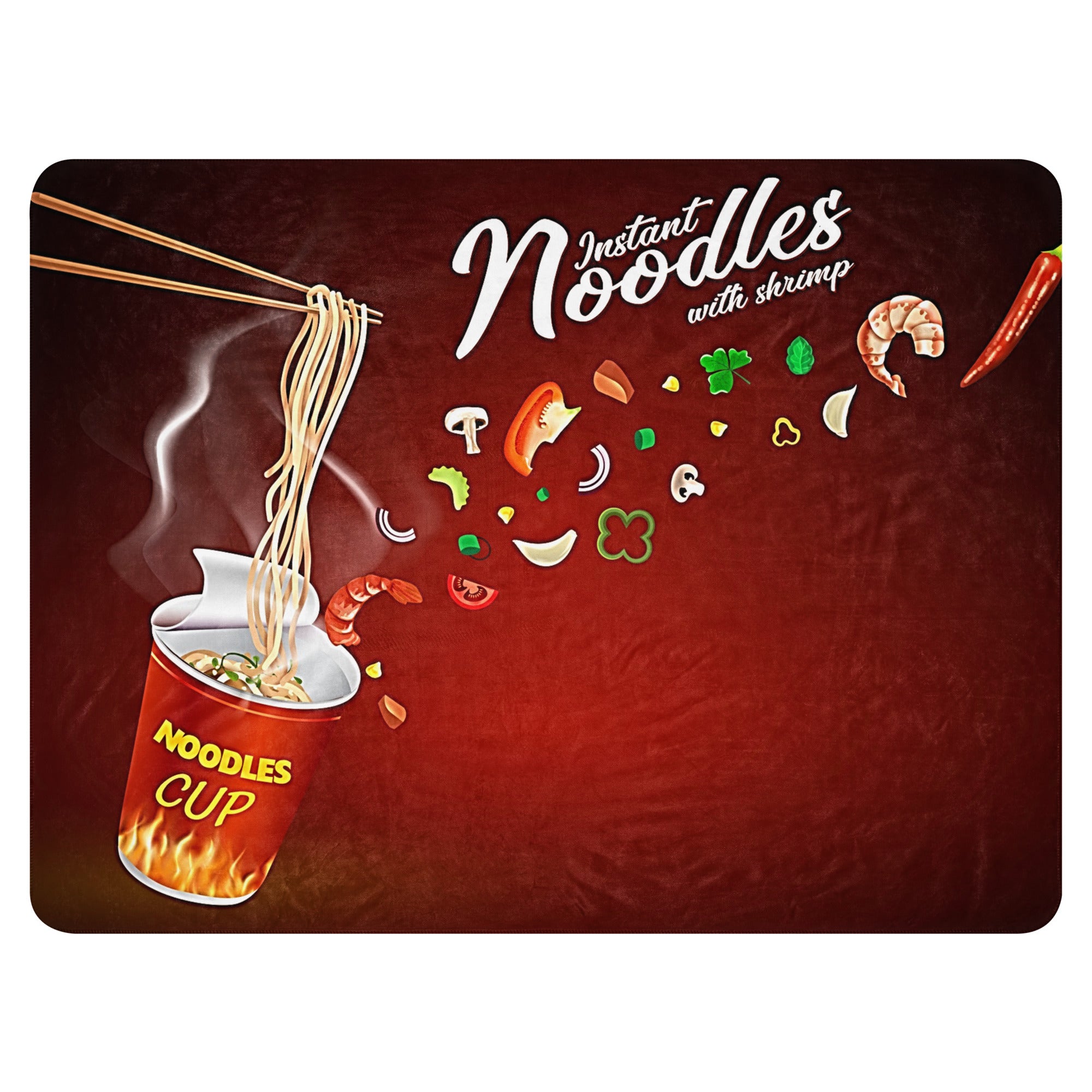 Cup of Noodles Sherpa blanket
